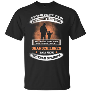 Incredible I Am A Proud Veteran Grandpa T Shirts