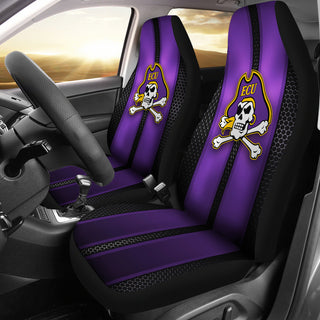 Incredible Line Pattern East Carolina Pirates Logo Car Seat Covers