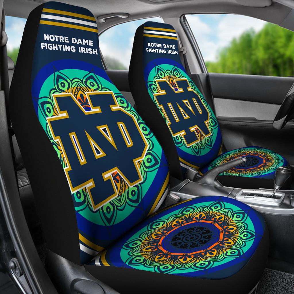 Magical And Vibrant Notre Dame Fighting Irish Car Seat Covers