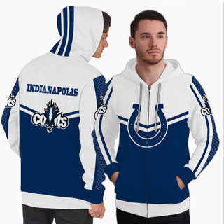 Strong Gorgeous Fitting Indianapolis Colts Zip Hoodie