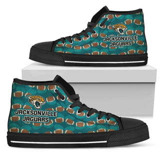 Wave Of Ball Jacksonville Jaguars High Top Shoes