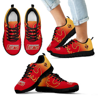 Awesome Unofficial Calgary Flames Sneakers