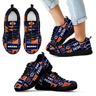 Awesome Pride Flag Chicago Bears Sneakers