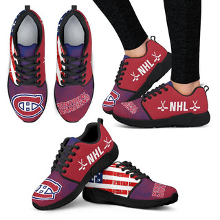 Awesome Fashion Montreal Canadiens Shoes Athletic Sneakers