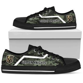 Camo Vegas Golden Knights Logo Low Top Shoes