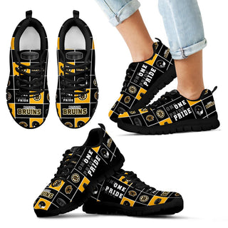 Awesome Pride Flag Boston Bruins Sneakers