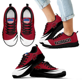 Special Gift Logo Arkansas Razorbacks Sneakers