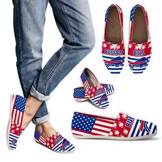 Proud of American Flag Buffalo Bills Casual Shoes