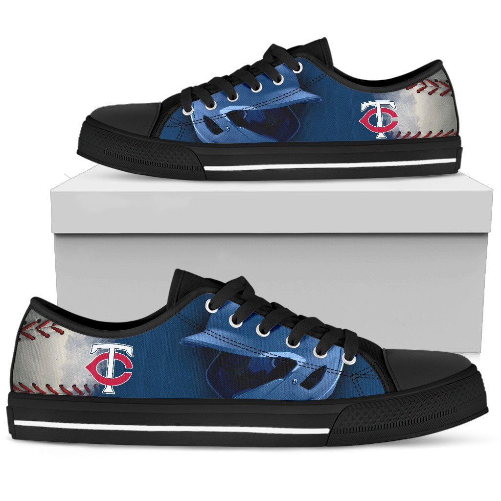 Artistic Scratch Of Minnesota Twins Low Top Shoes