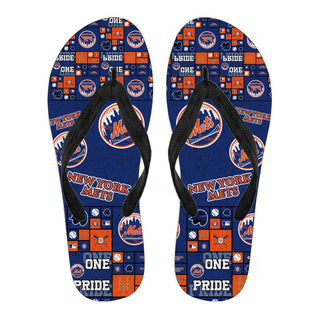 Color of Pride Flag New York Mets Flip Flops