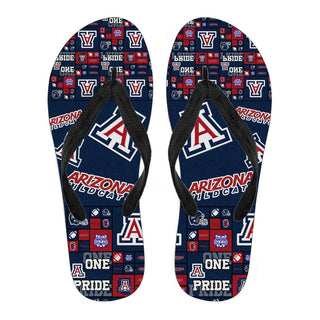 Color of Pride Flag Arizona Wildcats Flip Flops