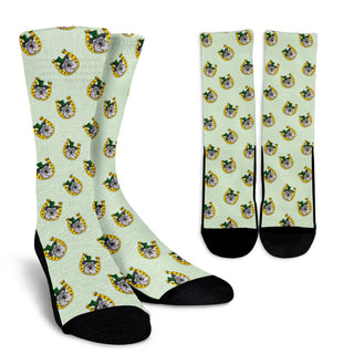 Nice Schnauzer Socks - Irish Schnauzer Pattern is a cool gift