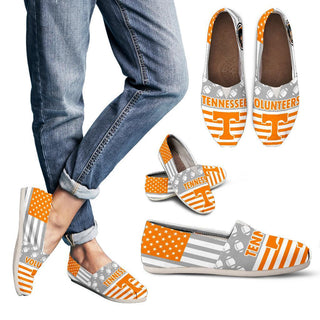 Proud of American Flag Tennessee Volunteers Casual Shoes