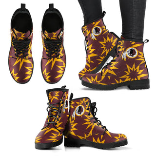 Dizzy Motion Amazing Designs Logo Washington Redskins Boots