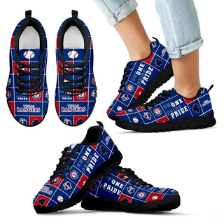 Awesome Pride Flag Texas Rangers Sneakers