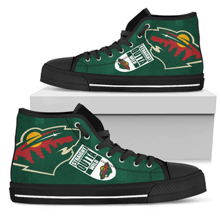 Straight Outta Minnesota Wild High Top Shoes