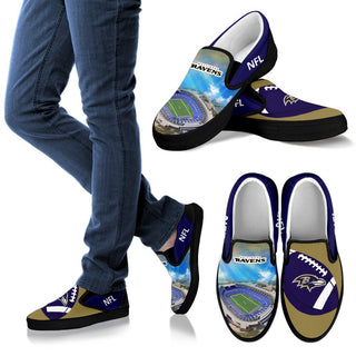 Proud Of Stadium Baltimore Ravens Slip-on Shoes