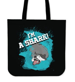 I'm A Husky Shark Tote Bags