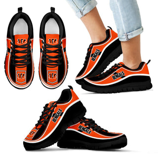 Simple Color Flag Cincinnati Bengals Sneakers