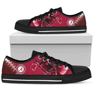 Artistic Scratch Of Alabama Crimson Tide Low Top Shoes