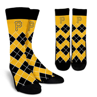 Gorgeous Pittsburgh Pirates Argyle Socks