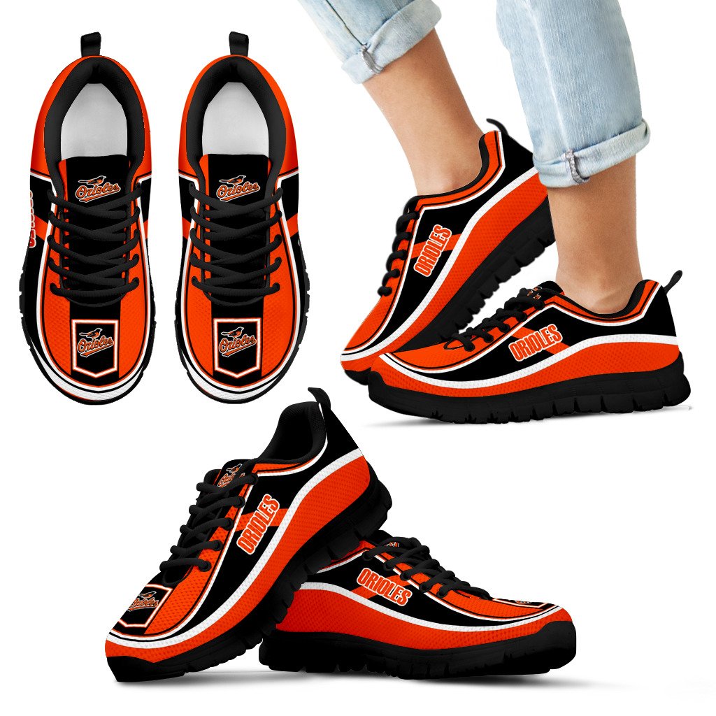 Simple Color Flag Baltimore Orioles Sneakers