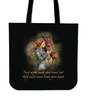 Interesting Horse - They Would Never Break Your Heart Tote Bags