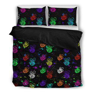 Brusher Bee Colorful Watercolor Random Lovely Bedding Sets