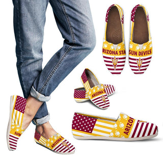 Proud of American Flag Arizona State Sun Devils Casual Shoes