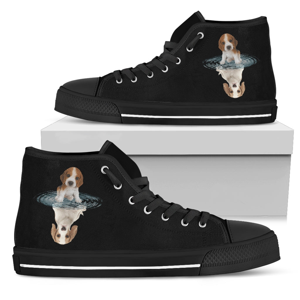 Beagle Dream Reflect Water High Top Shoes