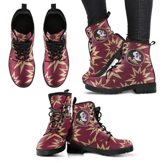 Dizzy Motion Amazing Designs Logo Florida State Seminoles Boots