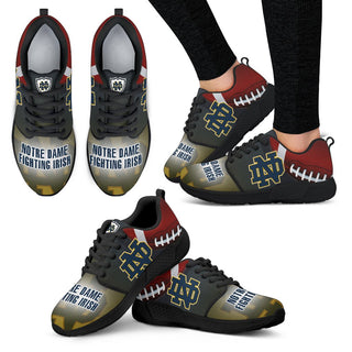 Pro Shop Notre Dame Fighting Irish Running Sneakers For Football Fan