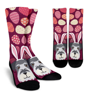 Nice Schnauzer Socks - Easter Schnauzer Pattern Socks is a cool gift