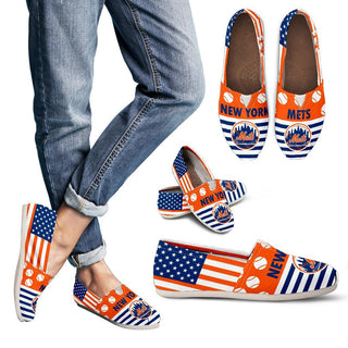 Proud of American Flag New York Mets Casual Shoes