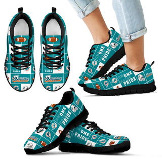 Awesome Pride Flag Miami Dolphins Sneakers