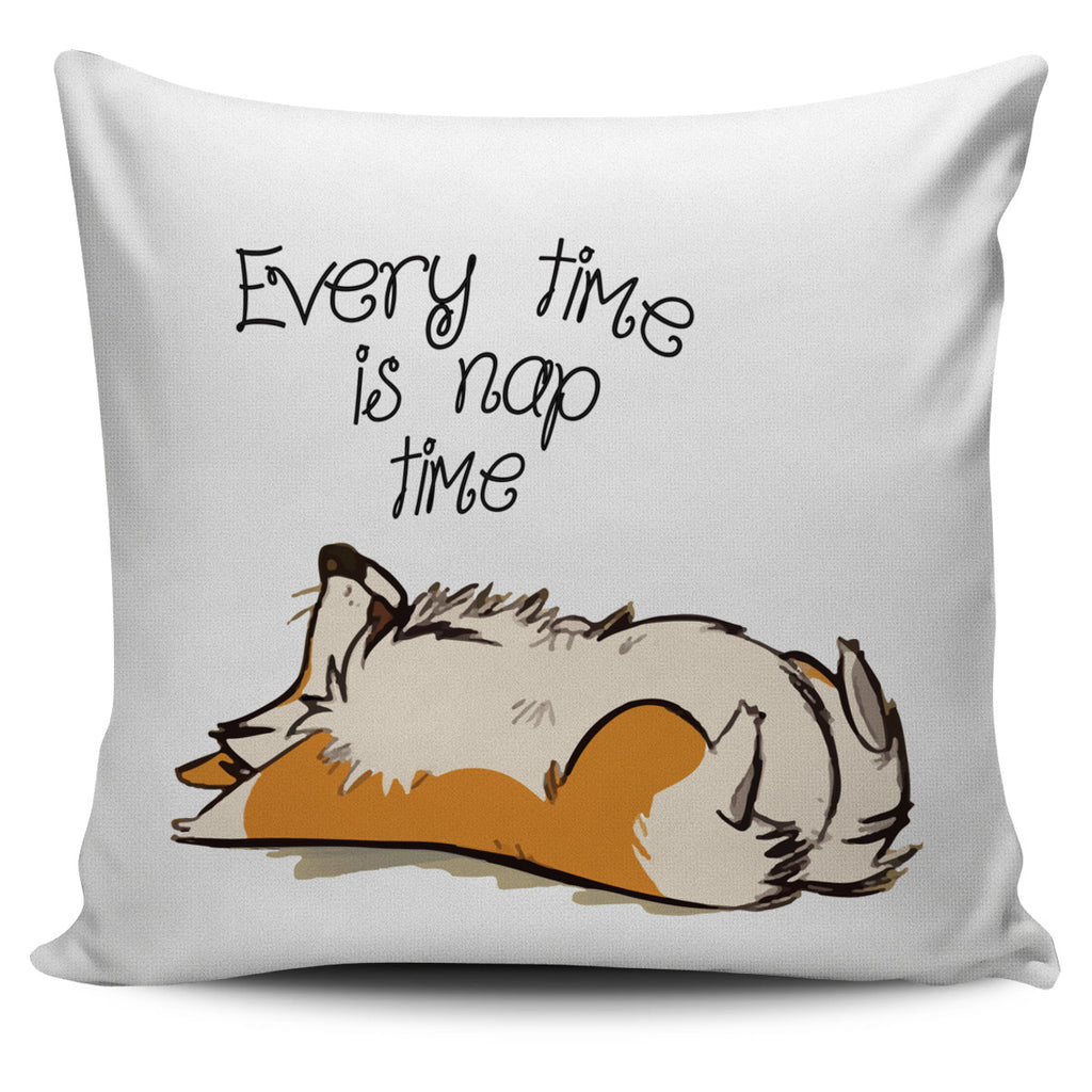 Cute Dog Pillow Covers - Every Time Is Nap Time Ver 2, is a gift