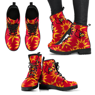 Dizzy Motion Amazing Designs Logo Louisville Cardinals Boots