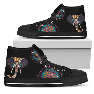 Elephant Head Ethic Pattern Cool High Top Shoes Ver 2