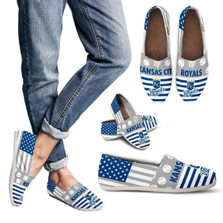 Proud of American Flag Kansas City Royals Casual Shoes