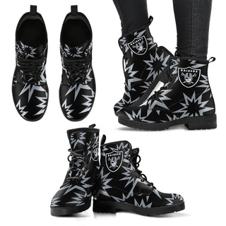 Dizzy Motion Amazing Designs Logo Oakland Raiders Boots