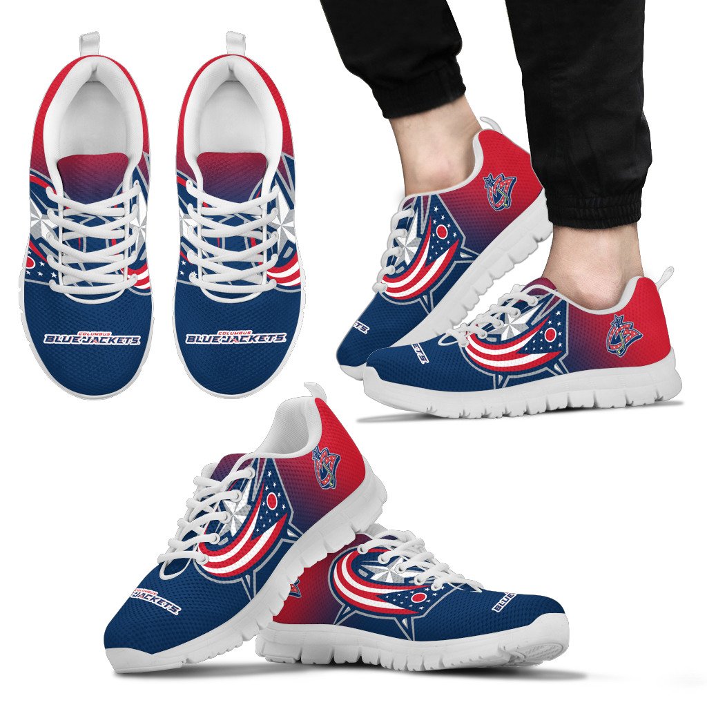 Awesome Unofficial Columbus Blue Jackets Sneakers
