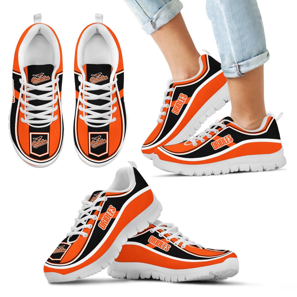Simple Color Flag Baltimore Orioles Sneakers