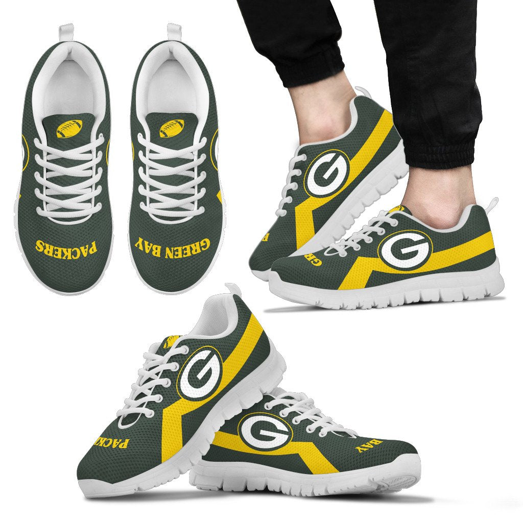 Green Bay Packers Line Logo Sneakers