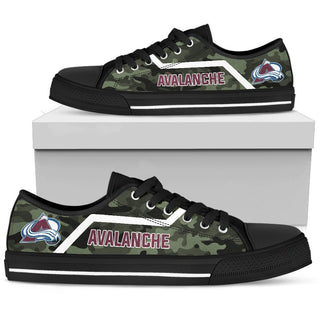 Camo Colorado Avalanche Logo Low Top Shoes