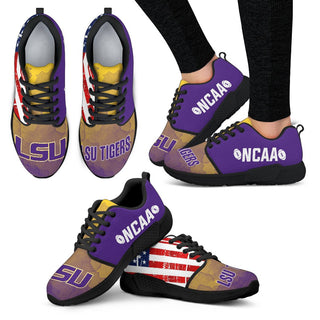 Awesome Fashion LSU Tigers Shoes Athletic Sneakers