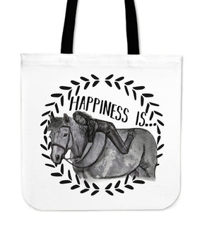 Happiness Is Horse Tote Bags