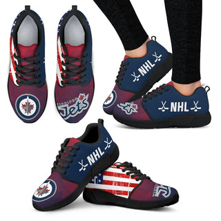 Awesome Fashion Winnipeg Jets Shoes Athletic Sneakers