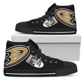 Straight Outta Anaheim Ducks High Top Shoes