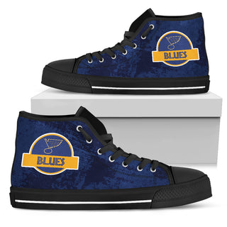 Cute Jurassic Park St. Louis Blues High Top Shoes