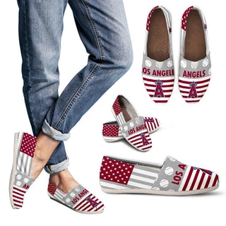 Proud of American Flag Los Angeles Angels Casual Shoes